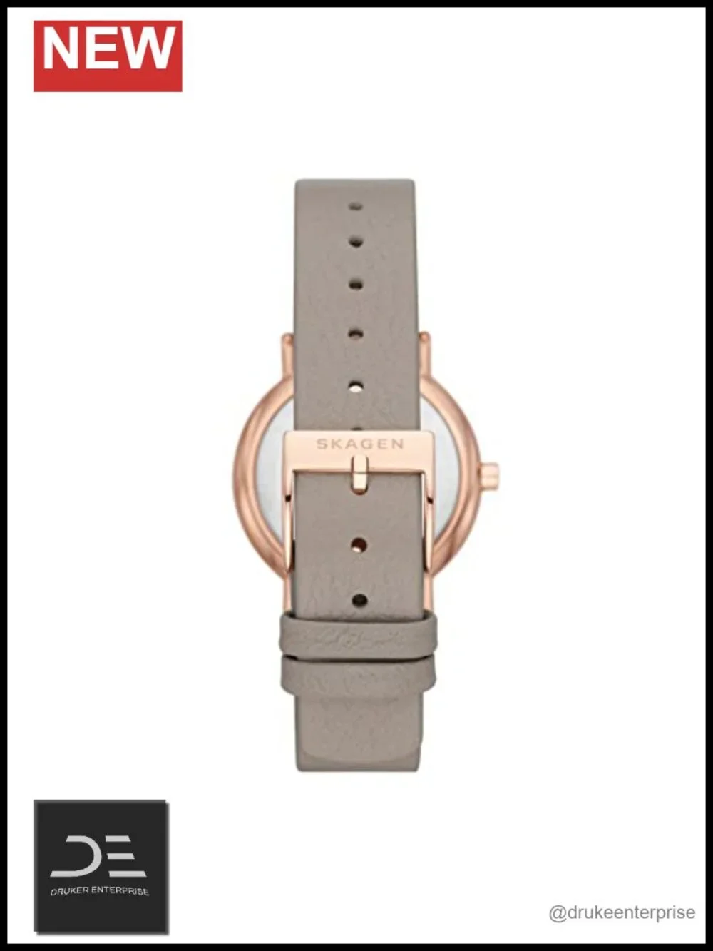 30mm Minimalist Quartz Watch with Leather Band